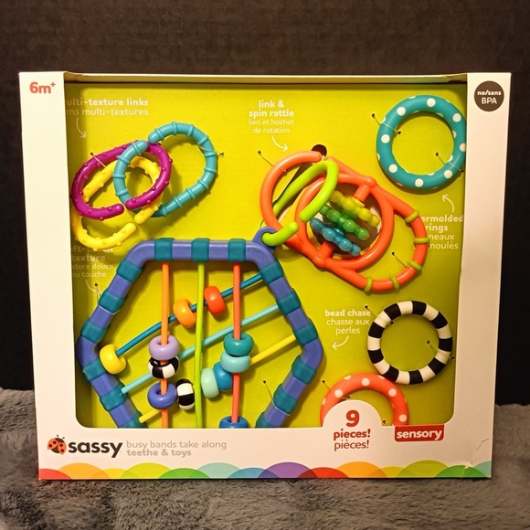 Sensory Rings Learning Toy - Multicolor - Picture 3 of 3